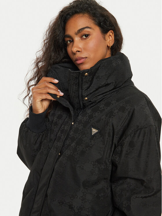 Guess Guess Žieminė striukė V4BL01 WGLW2 Juoda Regular Fit