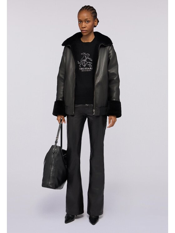 Trussardi Trussardi Cardigan M0126001158N033 Nero Regular Fit