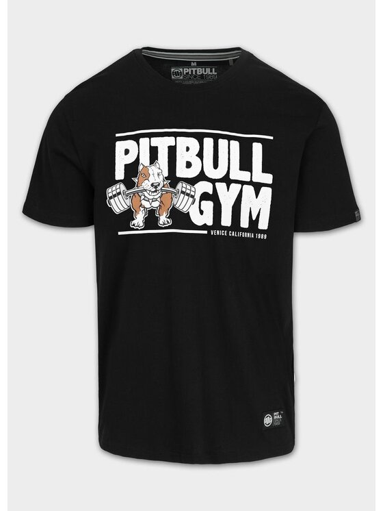 PITBULL PITBULL T-Shirt GYM Czarny Regular Fit