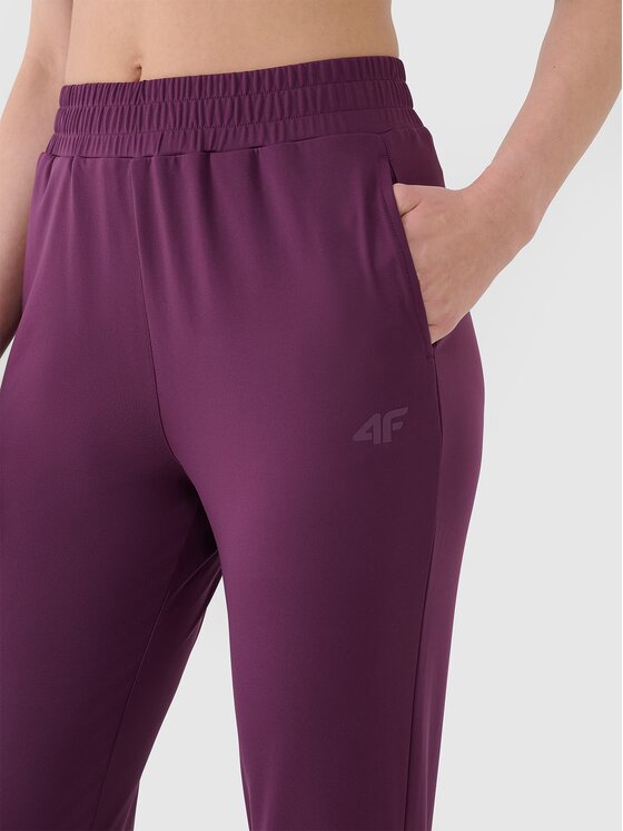 4F 4F Pantaloni da donna 4FRSS25TFTRF0789-50S Viola Regular Fit
