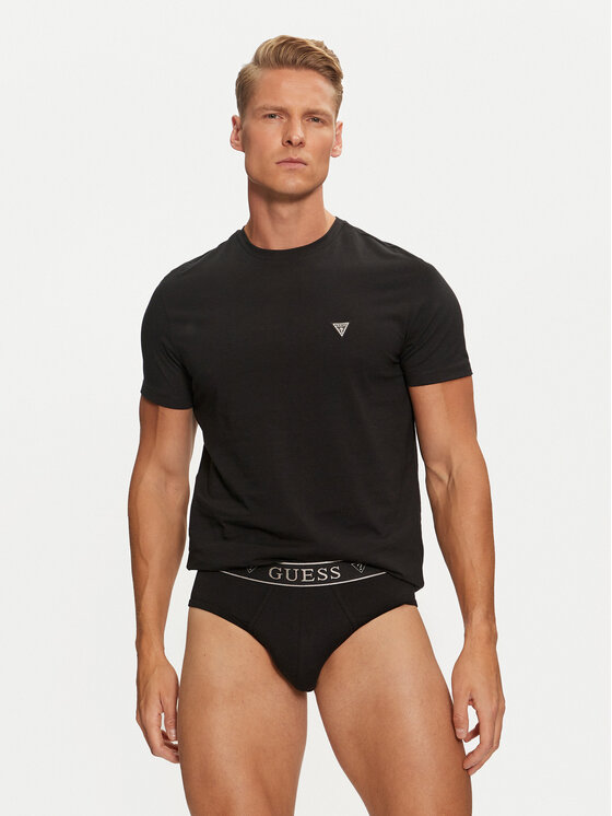 Guess Pidžama U4BG86 KCD31 Melns Regular Fit