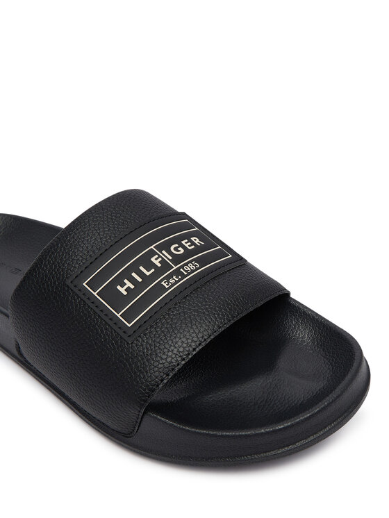 Tommy Hilfiger Tommy Hilfiger Παντόφλες Patch Pool Slide FM0FM06008 Μαύρο