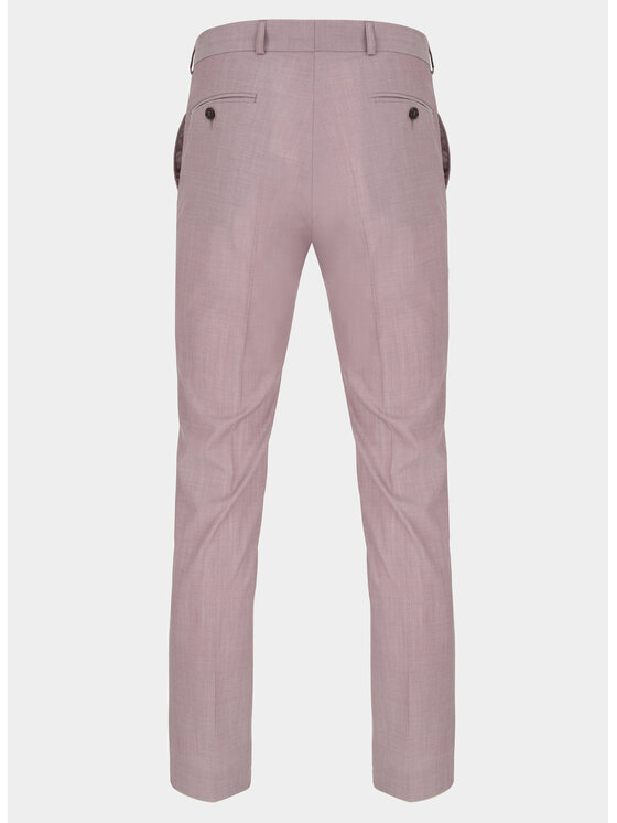 Pako Lorente Pako Lorente Spodnie garniturowe P22SP-6G-003 Różowy Slim Fit
