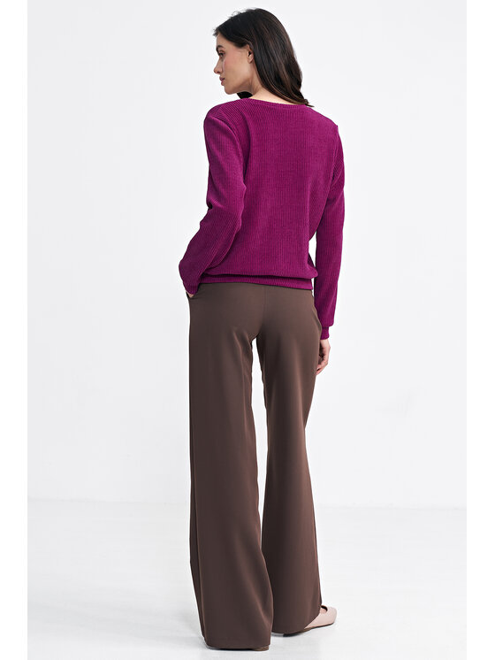 NIFE NIFE Bluza BL08 Fioletowy Regular Fit