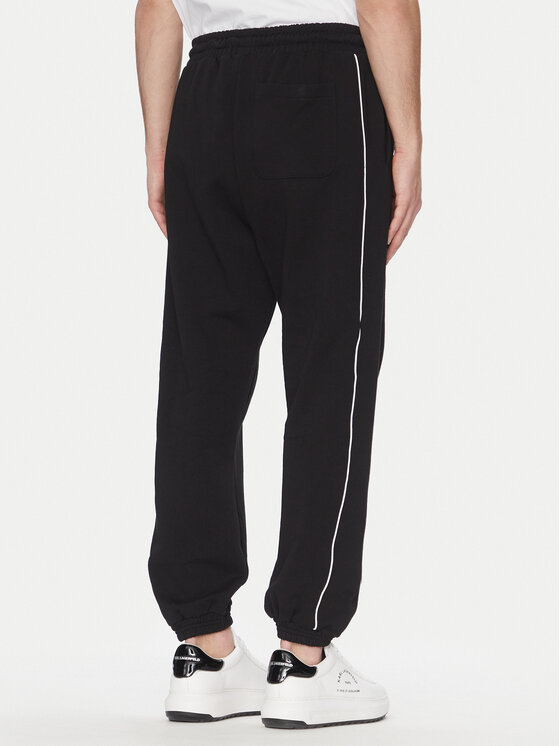 Karl Lagerfeld Jeans Karl Lagerfeld Jeans Teplákové kalhoty A2M10098 Černá Regular Fit