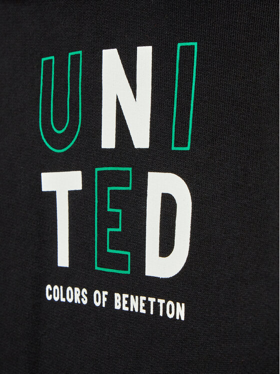 United Colors Of Benetton United Colors Of Benetton Majica dugih rukava 3J68C200V Crna Regular Fit