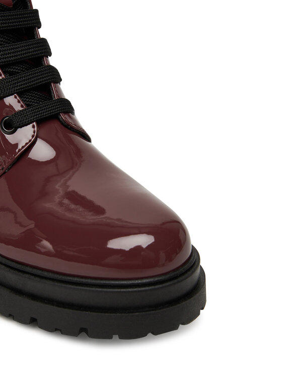 Tommy Hilfiger Tommy Hilfiger Trapery Lace-Up Bootie T4A5-34025-0775 D Bordowy