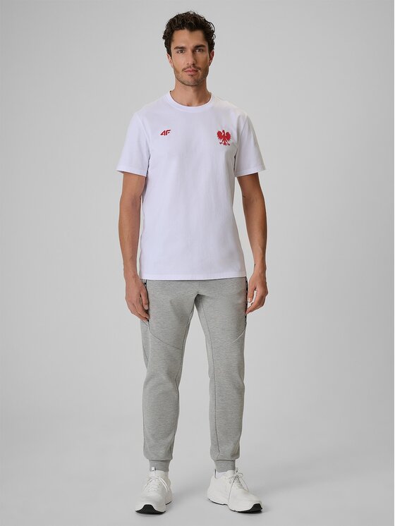 4F 4F T-Shirt 4FRSS26TTSHM4203-10S Bílá Regular Fit