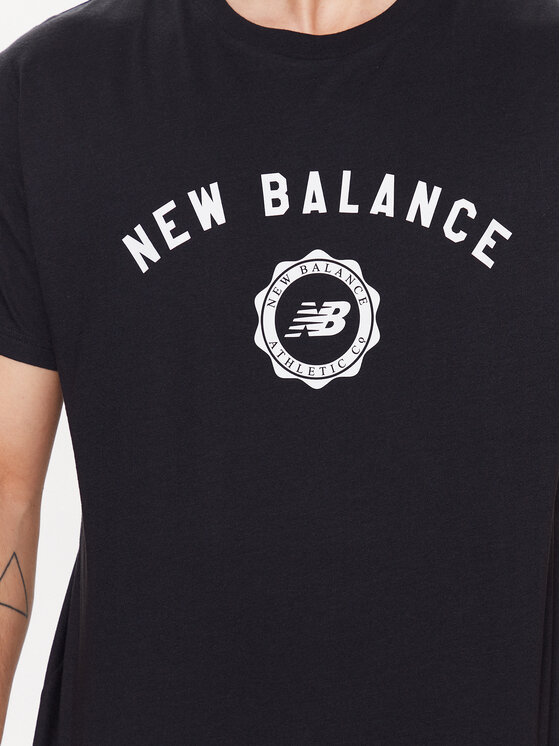 New Balance New Balance T-krekls MT31904 Melns Relaxed Fit