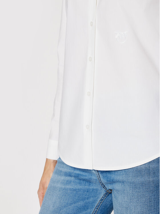 PINKO Pinko Риза Dolcezza 3 PE 21 BLK01 1G15NZ Y6VW Бял Regular Fit