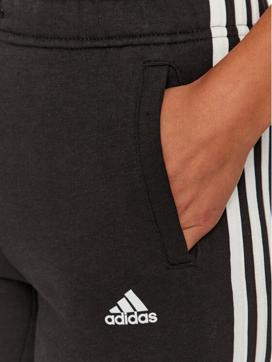 adidas adidas Pantaloni trening Essentials 3-Stripes IC6126 Negru Slim Fit