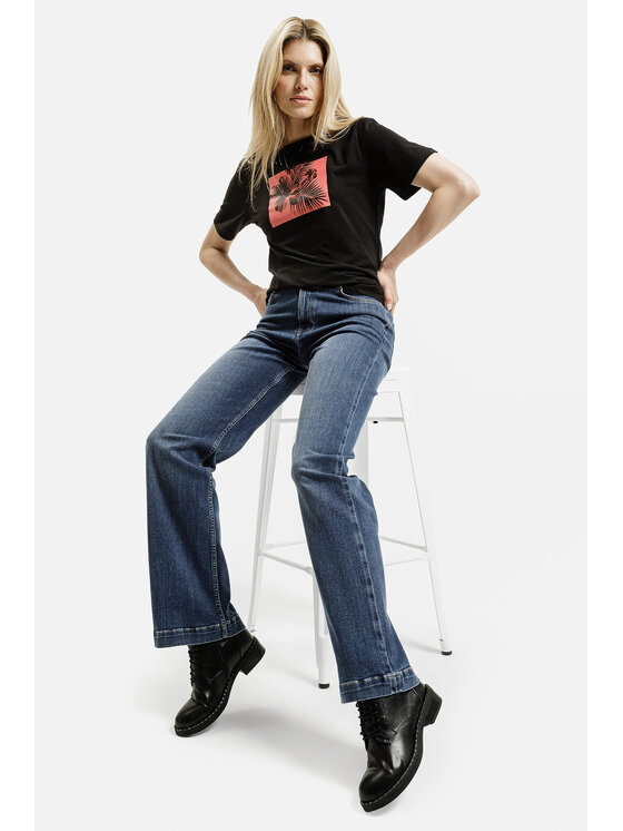 Cross Jeans Cross Jeans Jeansy H 464-007 Niebieski Wide Leg