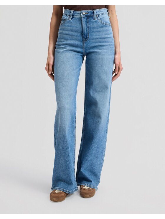 Lee Lee Jeansy STELLA Niebieski Wide Leg