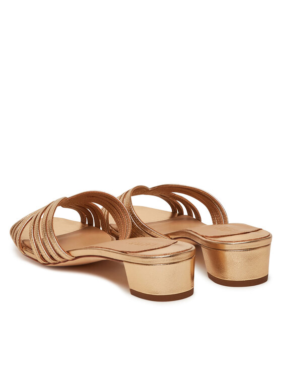 LAUREN RALPH LAUREN LAUREN RALPH LAUREN Klapki Fay 802966855001 Złoty