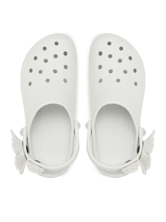 Crocs Crocs Şlapi Classic Bouquet Platform Clog 211292 Alb