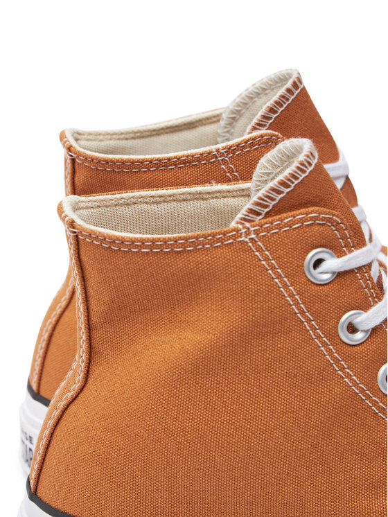 Converse Sneakers aus Stoff Chuck Taylor All Star Lift Platform A11537C Orange Modivo