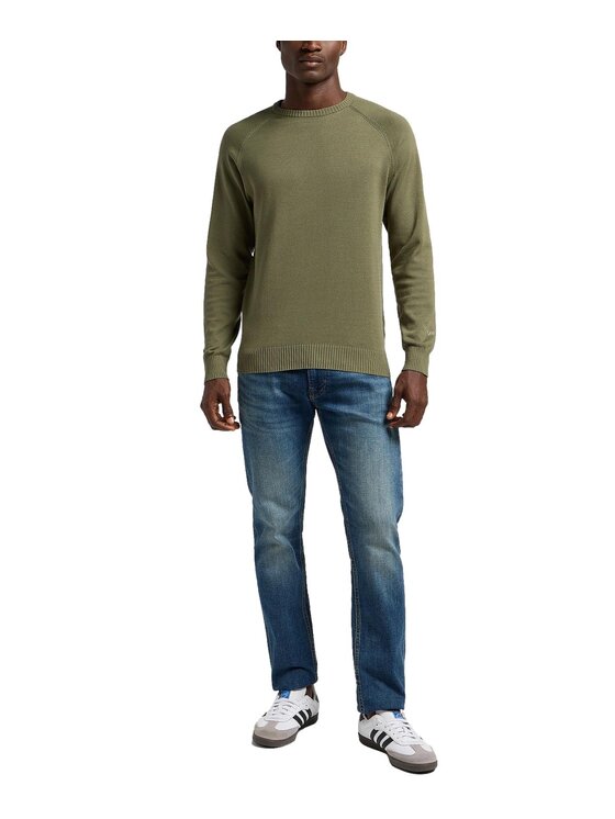 Lee Lee Sweter 112355673 Zielony Regular Fit