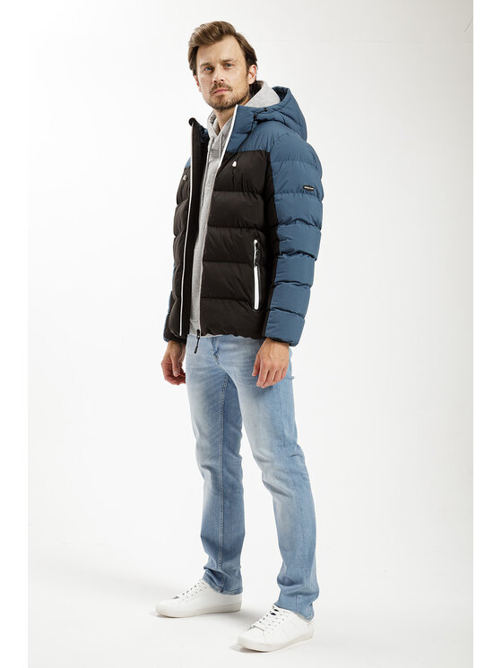 Cross Jeans Cross Jeans Kurtka zimowa 40266-005 Niebieski Regular Fit