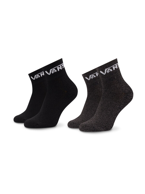 Set de 2 perechi de șosete lungi pentru copii Vans Drop V Classic VN0A7PTC Black BLK1