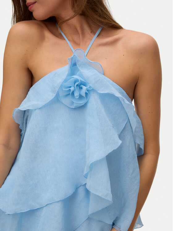 Vero Moda Vero Moda Letní šaty Delillah 10338846 Světle modrá Regular Fit