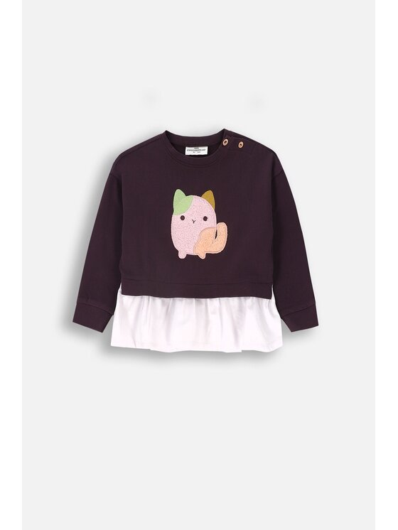 Dziecięcy T-Shirt Coccodrillo, Rozmiar 74, Fioletowa, ZC4143102PGN-016