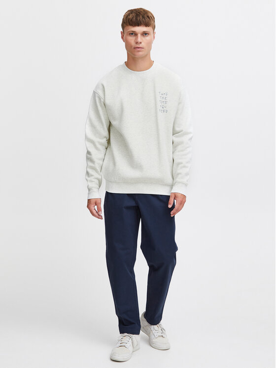 Solid Solid Majica dugih rukava 21108019 Bež Regular Fit