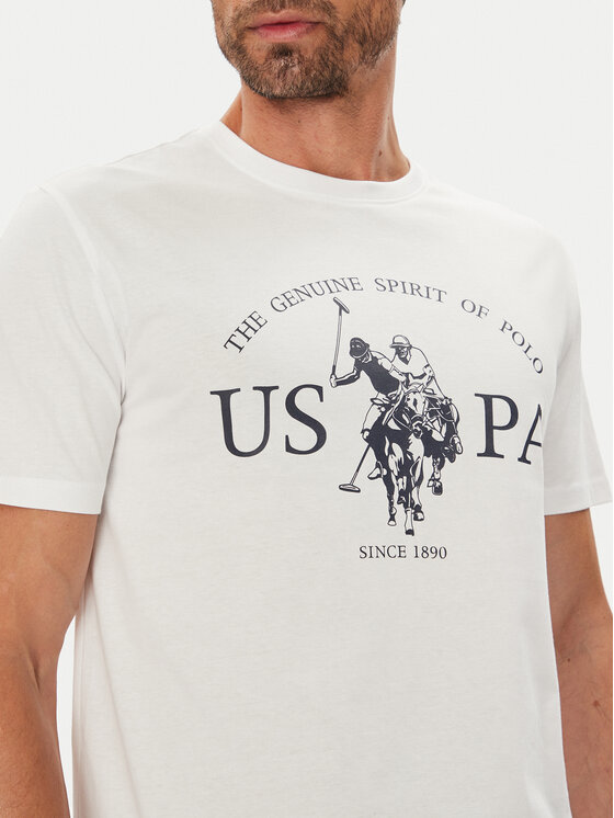 U.S. Polo Assn. U.S. Polo Assn. Tričko MUP4203 Biela Regular Fit