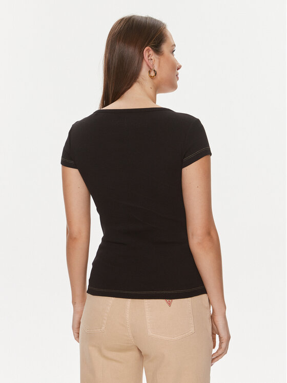 Guess Guess T-shirt W4RP47 K1814 Crna Regular Fit