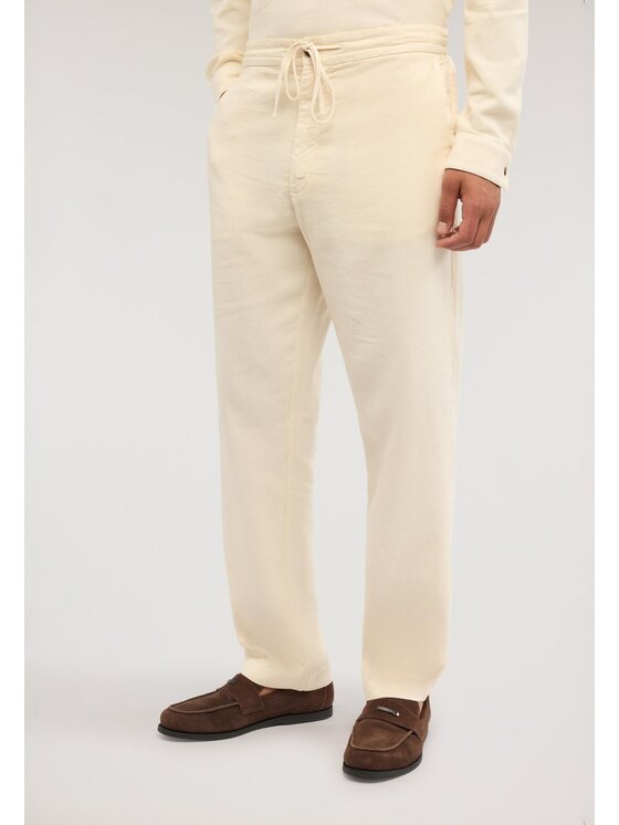Trussardi Trussardi Spodnie materiałowe P740M000210N025 Biały Regular Fit