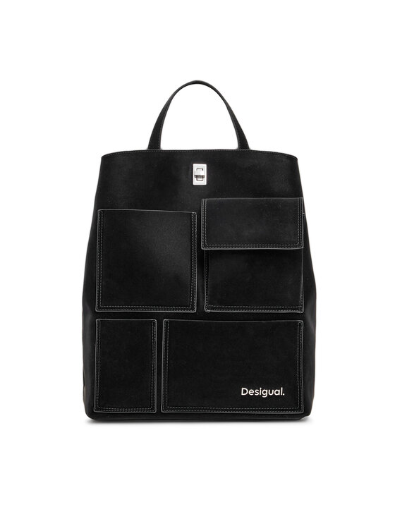 Desigual Ruksak Back Pocket Face Sumy 24WAKP35 Čierna