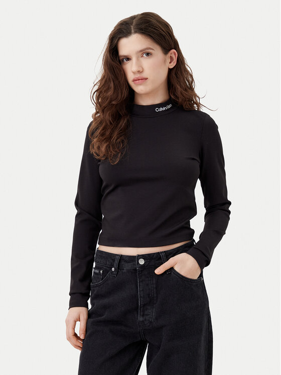 Calvin Klein Jeans Calvin Klein Jeans Blúz J20J224763 Fekete Regular Fit