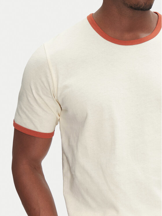 Jack&Jones Jack&Jones Majica Ringer 12277262 Écru Regular Fit