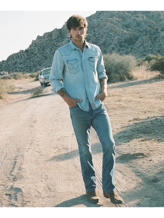 Wrangler Wrangler Jeansy 112377838 Niebieski Bootcut Fit