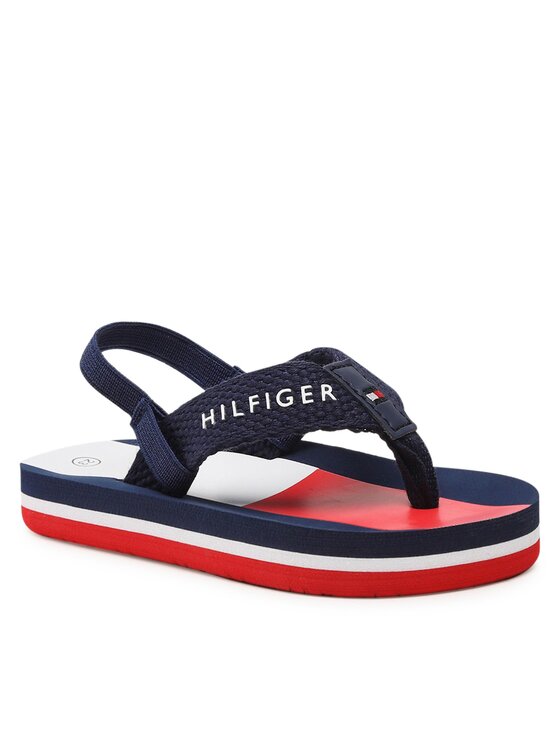 Tommy Hilfiger Tommy Hilfiger Szandál Flag Flap Flop T1B8-32917-0058 Sötétkék