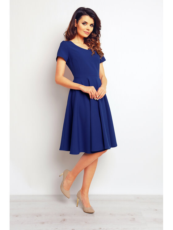 Infinite You Infinite You Sukienka letnia M091 Niebieski Basic Fit