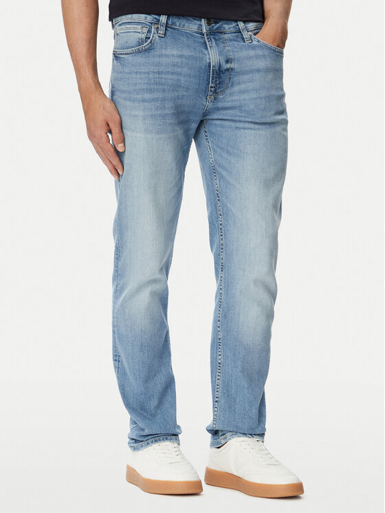 Guess Guess Дънки Finnley M6YAS2 D1479 Син Slim Tapered Fit