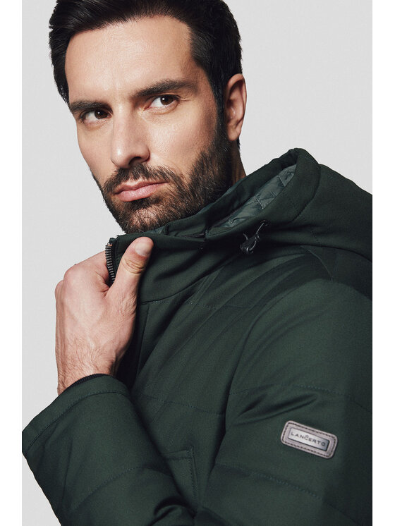 Lancerto Lancerto Kurtka zimowa Larvik KU097224000003 Zielony Regular Fit