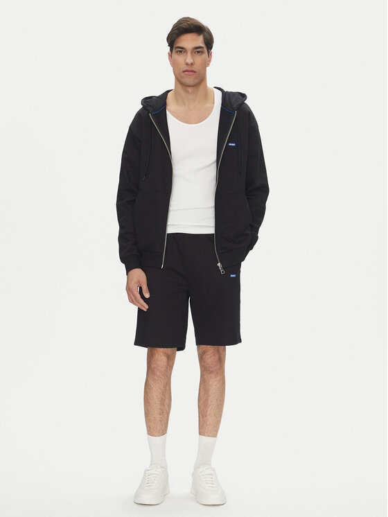 HUGO HUGO Pulóver Nadarasi 50539895 Fekete Regular Fit