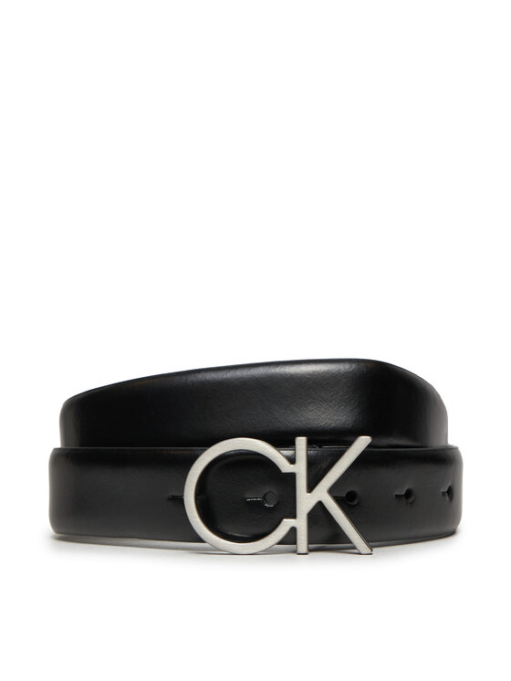 Calvin Klein Dámsky opasok Re-Lock Ck Logo Belt 30Mm K60K610157 Čierna
