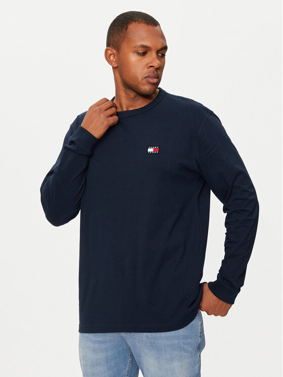 Tommy Jeans Manches longues DM0DM18436 Bleu marine Regular Fit