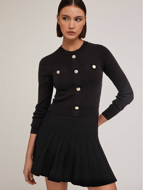 Motivi Motivi Cardigan M318W003401N033 Nero Regular Fit