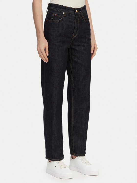 Tommy Hilfiger Tommy Hilfiger Jeans hlače WW0WW50966 Mornarsko modra Taper Fit