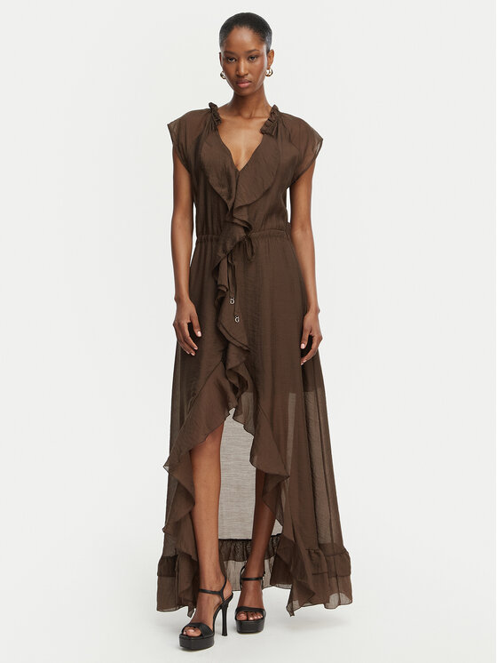 Guess Guess Abito da cocktail W6GK87 W2111 Marrone scuro Regular Fit