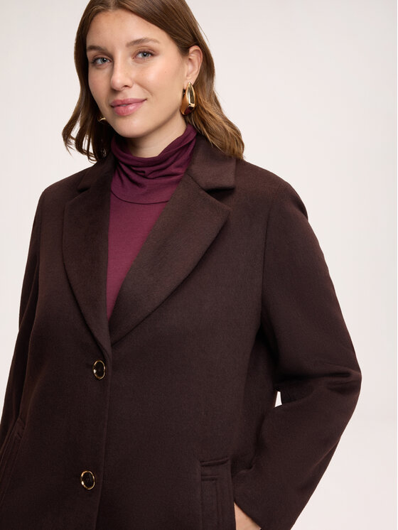 Fiorella Rubino Fiorella Rubino Cappotto invernale 0046T100402N022 Marrone Regular Fit