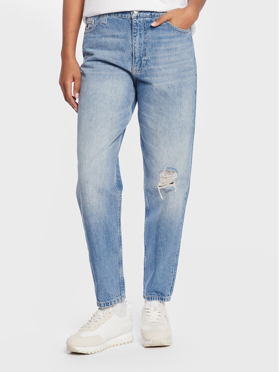 Calvin Klein Jeans Jeansy J20J220195 Niebieski Regular Fit