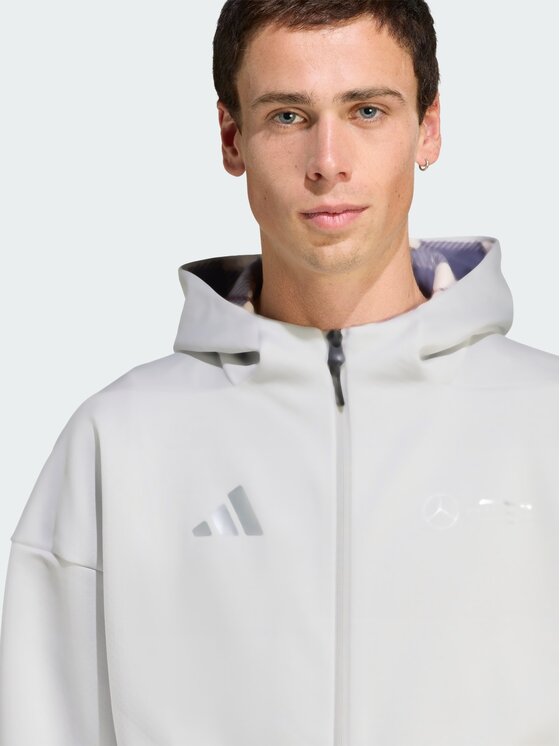 adidas adidas Bluza techniczna MERCEDES - AMG PETRONAS FORMULA ONE TEAM Szary Regular Fit