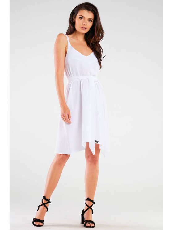 Infinite You Infinite You Sukienka M261 Biały Basic Fit