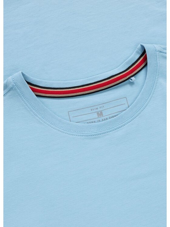 PITBULL PITBULL T-Shirt Slim Fit USA CAL Niebieski Regular Fit