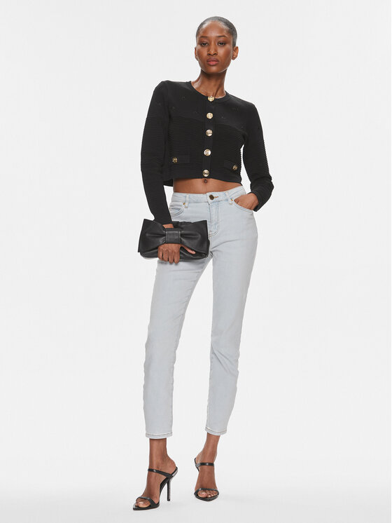 PINKO Pinko Ζακέτα Ciliegio 102881 A1LK Μαύρο Regular Fit