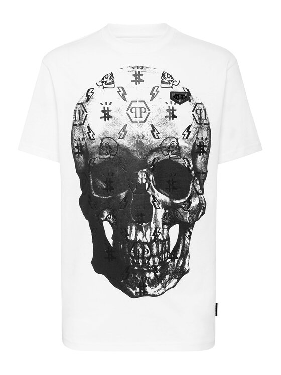 PHILIPP PLEIN PHILIPP PLEIN Tričko 99 Biela Regular Fit
